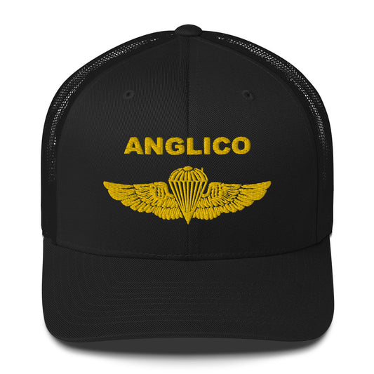 ANGLICO Gold Jump Wings Trucker Hat